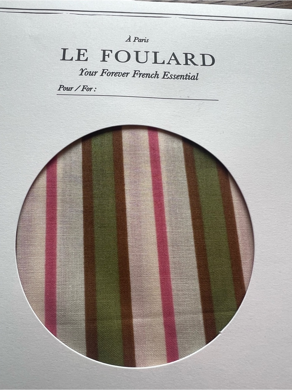 NWT Sézane Foulard Rayures Multicolores